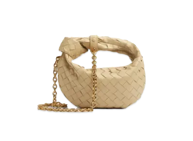 Bottega Veneta Mini Jodie Mini Hand Bag "Porridge"
