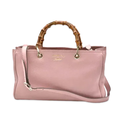 Gucci Bamboo Shopper Tote Bag "Pink"