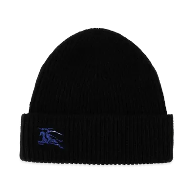Burberry Women's Cashmere Beanie Hat "Black"