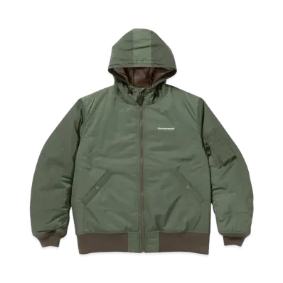 BlackEyePatch BIG BUSINESS HOODED BOMBER JACKET "Olive"