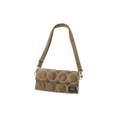 PORTER x mina perhonen Tambourine Long Wallet "Beige"