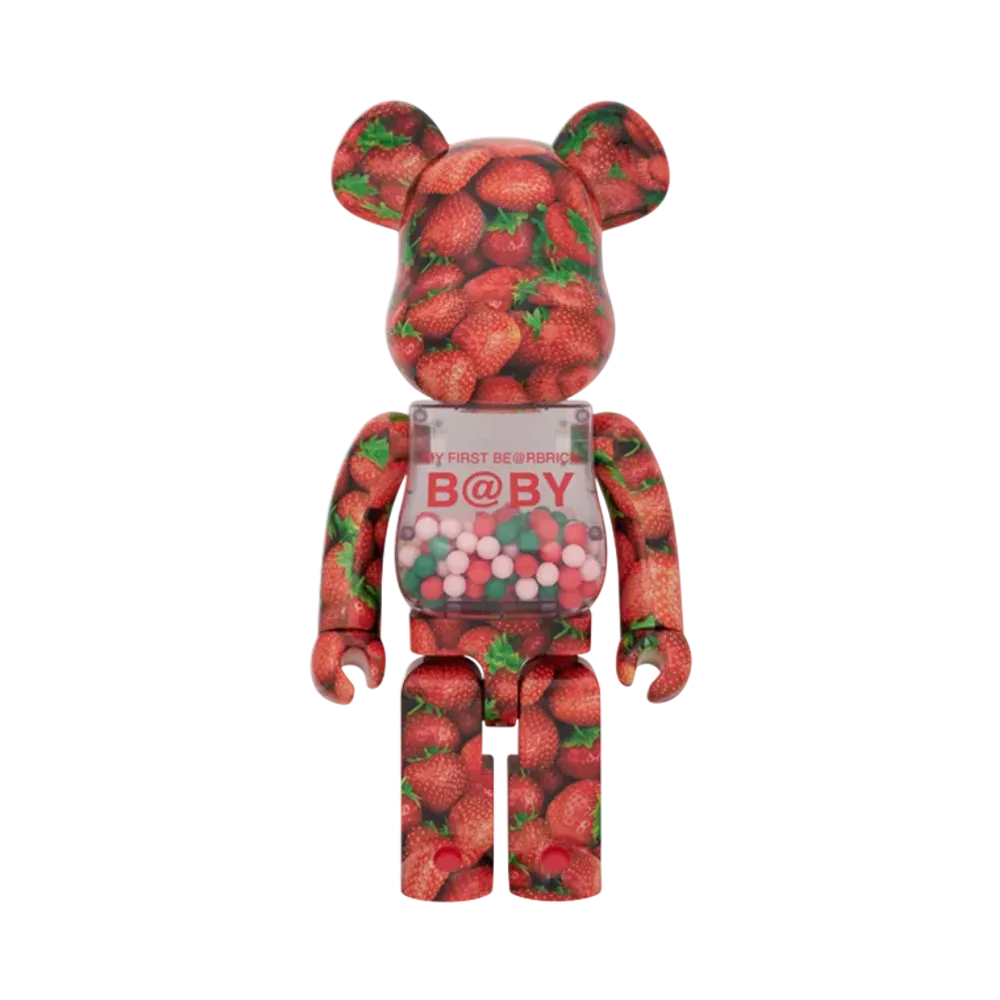 MEDICOM TOY "BEARBRICK" My First Bearbrick Baby Strawberry Ver. 1000%