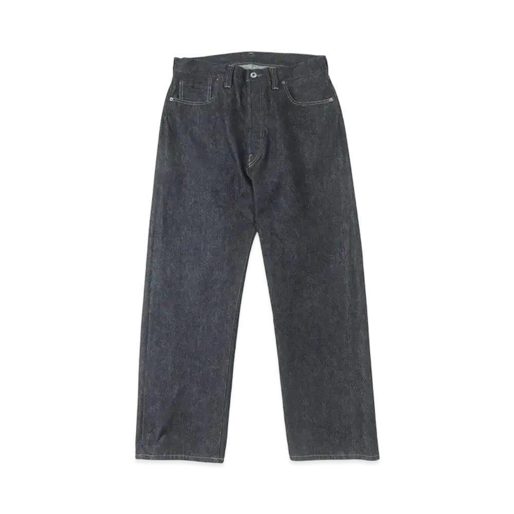 A.PRESSE Washed Denim Wide Pants "Indigo"