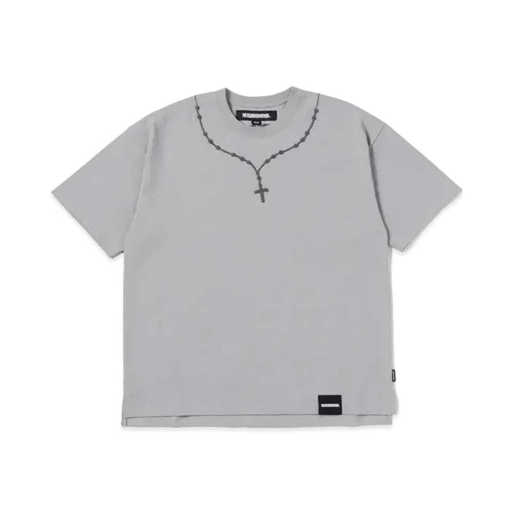 NEIGHBORHOOD Cross Embroidery Crewneck SS "Gray"