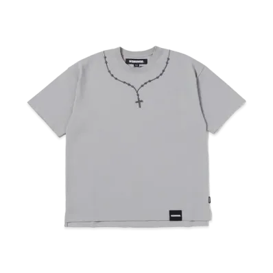 NEIGHBORHOOD Cross Embroidery Crewneck SS "Gray"
