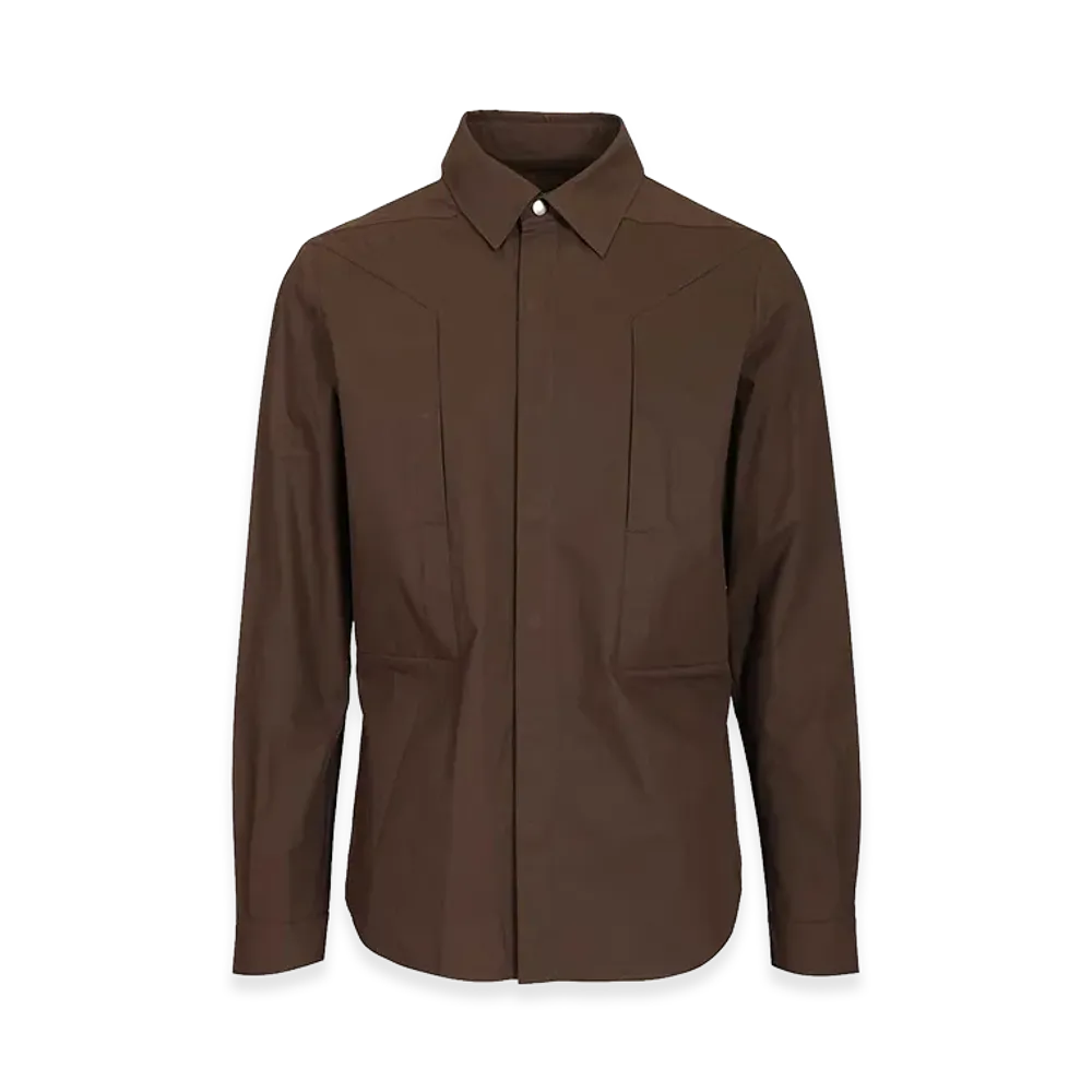Rick Owens Fogpocket Outershirt "Brown"