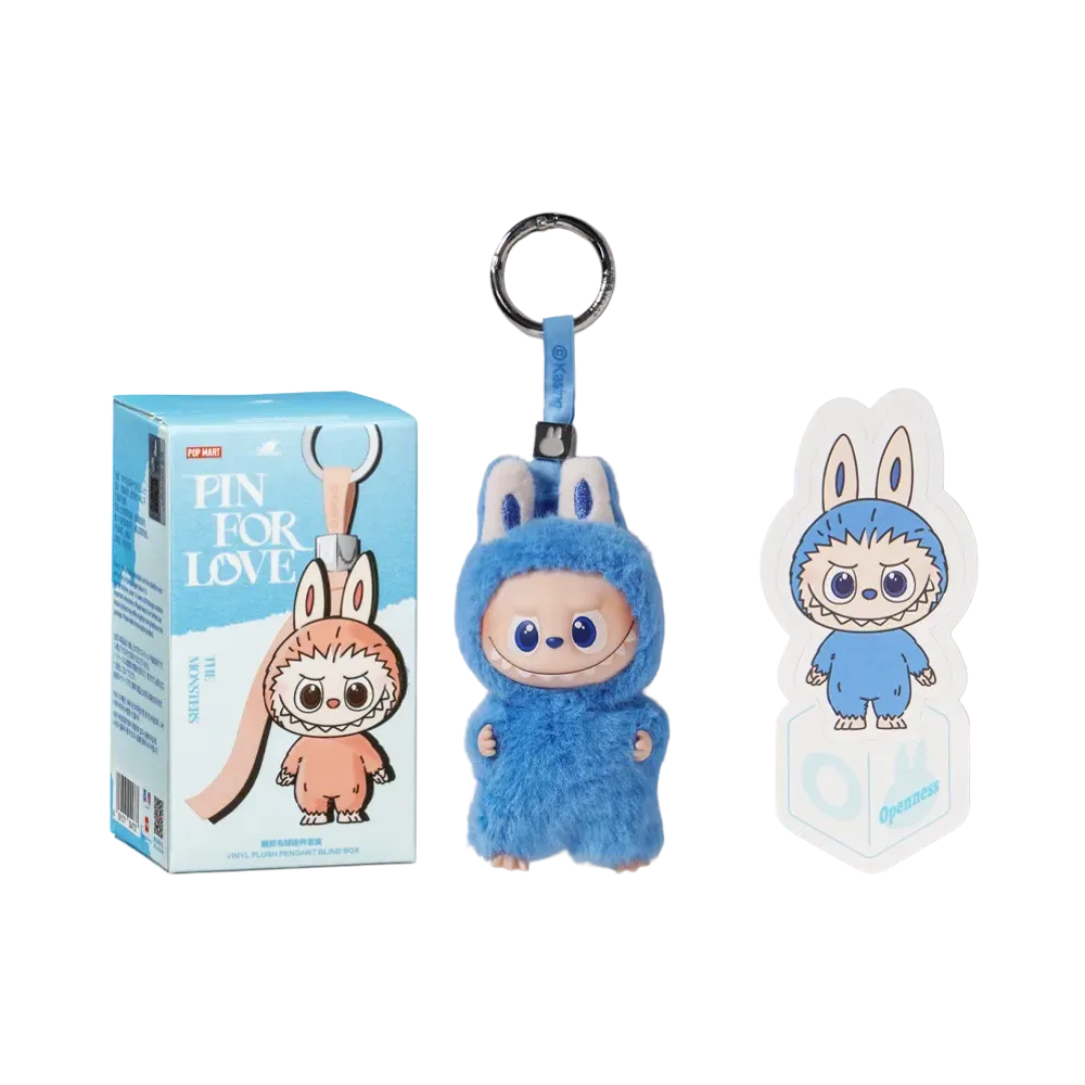 POP MART THE MONSTERS (LABUBU) Pin for Love Series-Vinyl Plush Pendant (N-Z) O