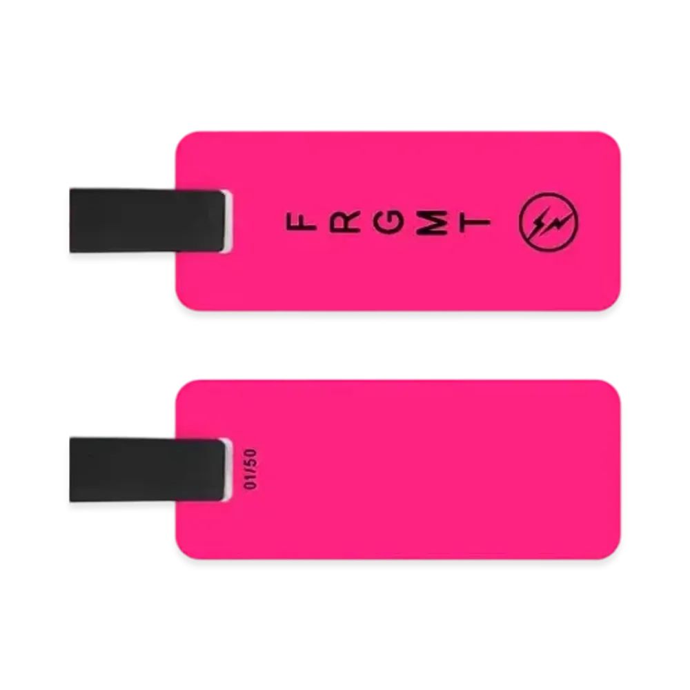 FRAGMENT CUSTOM BACK FRGMT Luggage Tag "Neon Pink"