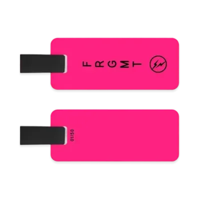 FRAGMENT CUSTOM BACK FRGMT Luggage Tag "Neon Pink"