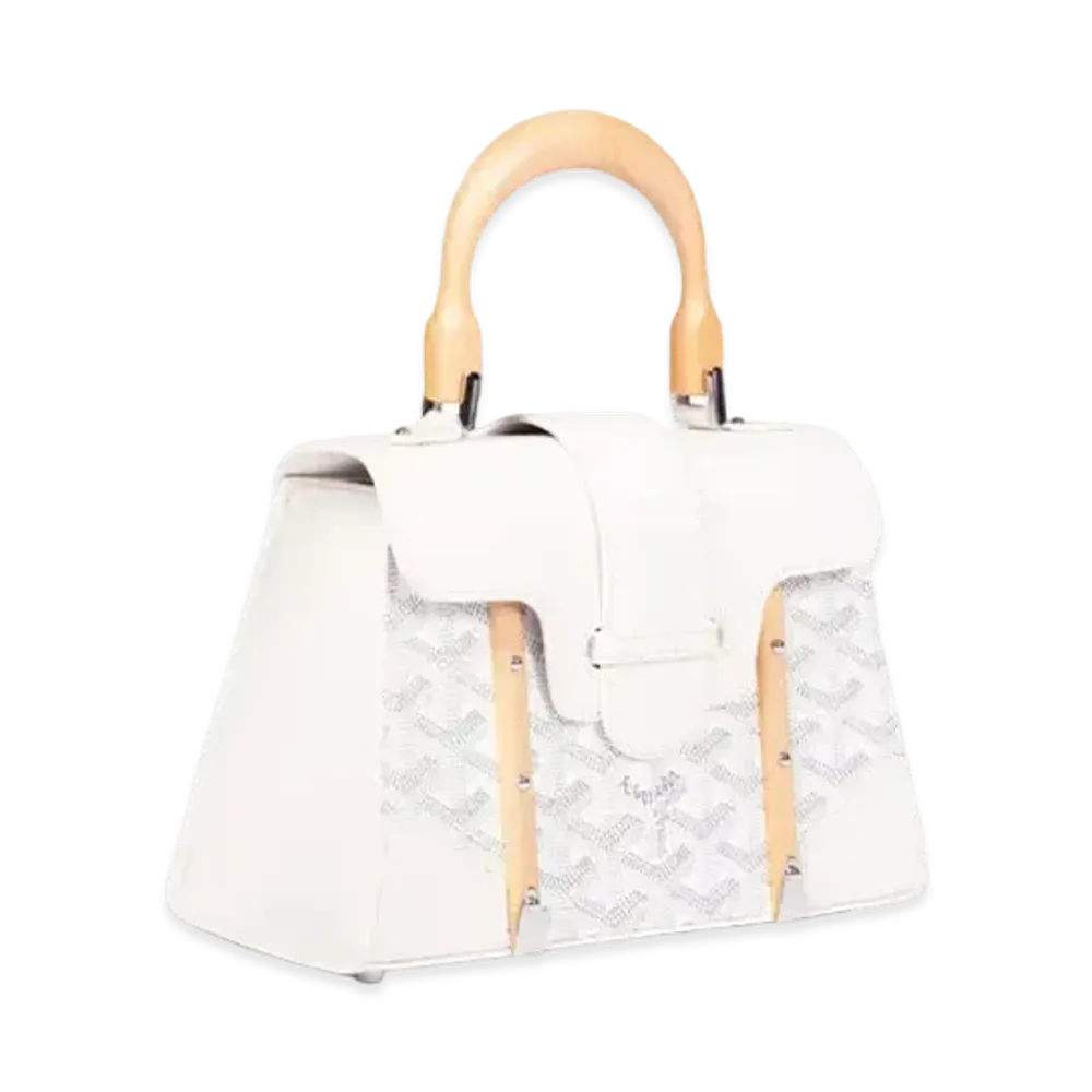 Goyard Saigon Structure Mini Bag "White"