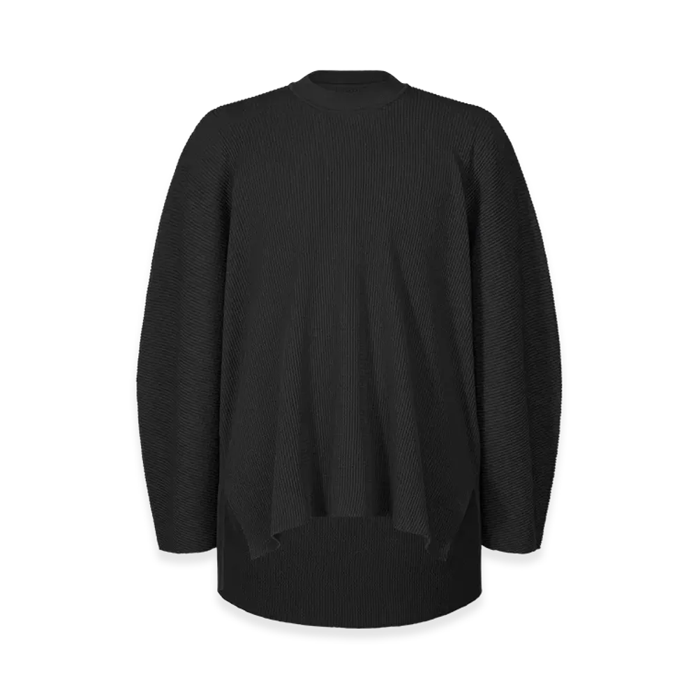 HOMME PLISSE ISSEY MIYAKE Tight Twist Cotton Knit "Black"