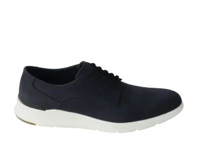 REGAL Plain Toe Calf Leather Suede "Navy" 70FLBA EE