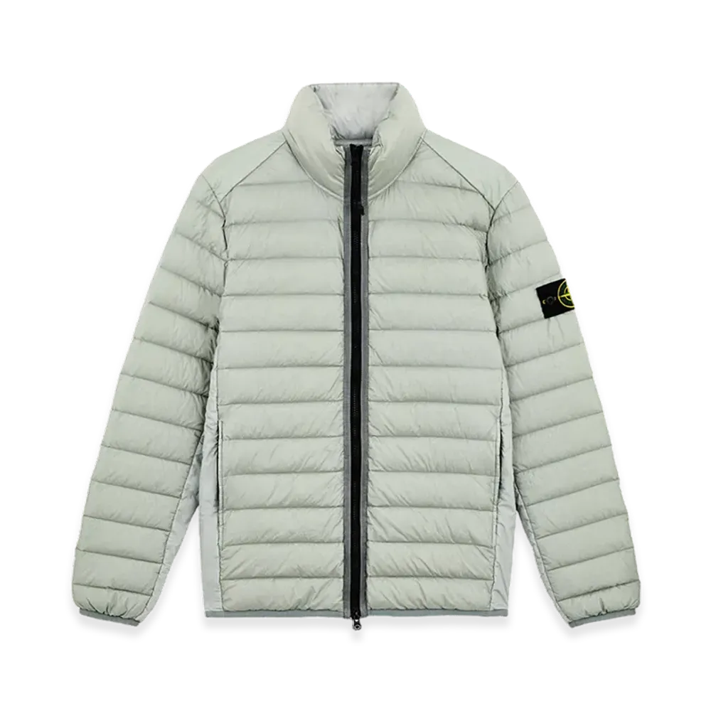 Stone Island 42924 Loom Woven Chambers Recycled Nylon Down TC Hooded Jacket with Anti Drop - 24FW "Grey"
