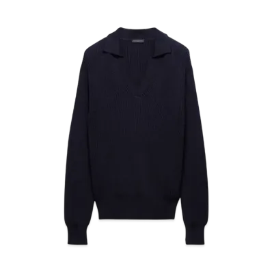 PRADA Men's Cotton Polo Shirt "Navy"