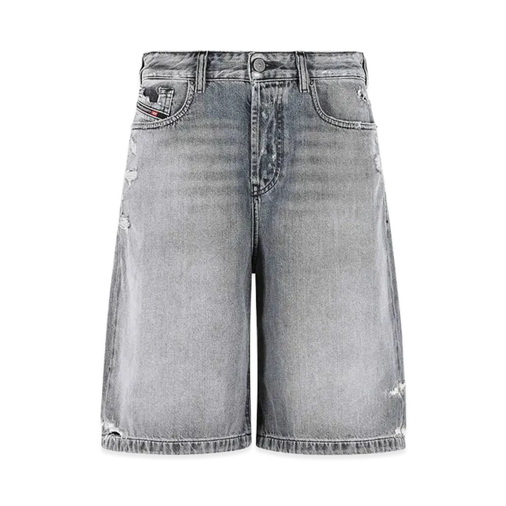 Diesel Women's Desire Cotton Shorts "Gray"