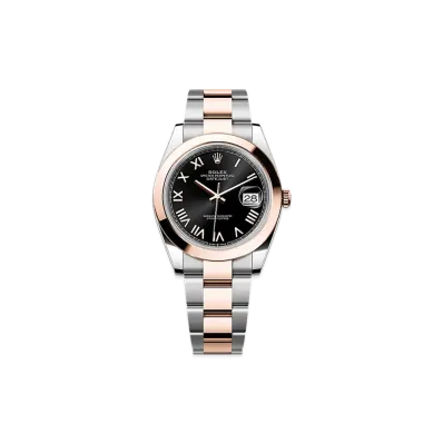 ROLEX Datejust 41 Oystersteel & Everose Gold "Bright Black"