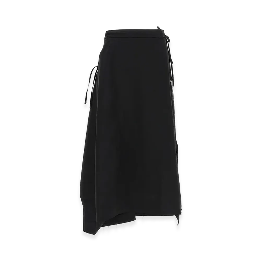 Y-3 Women's Sport Uniform Raw Cut 3-Stripes Skirt "Black"