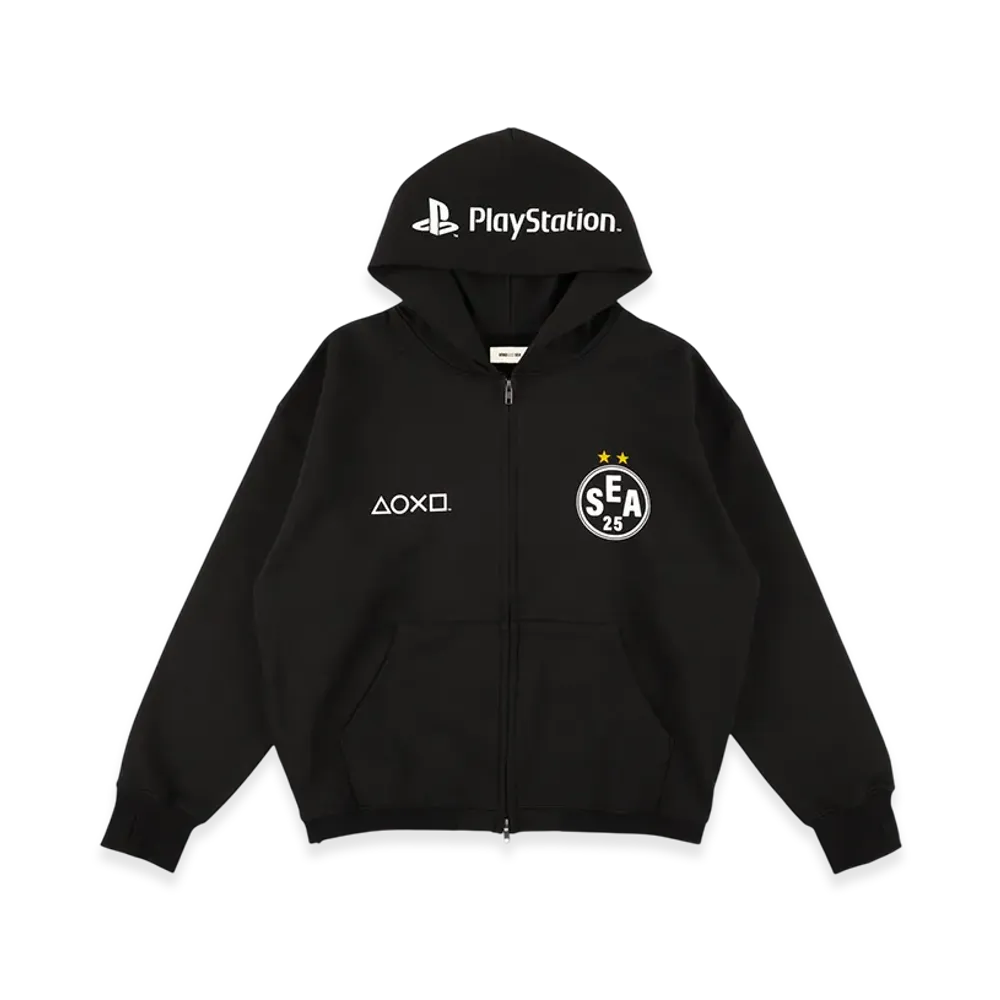 WIND AND SEA x Playstation Team Zip Hoodie "Black"