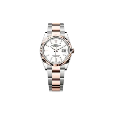 ROLEX Datejust 36 Oystersteel & Everose Gold "White"