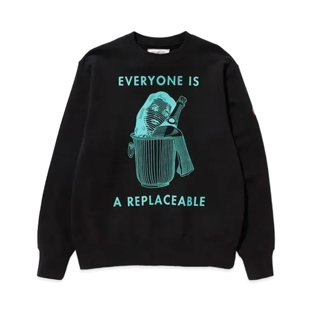 Cav Empt (C.E) REPLACEABLE CREW NECK "Black"