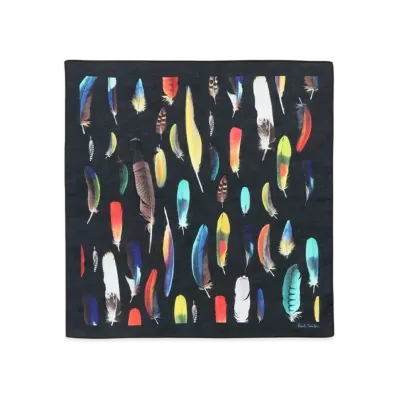 Paul Smith Archive Feather Handkerchief "Black"