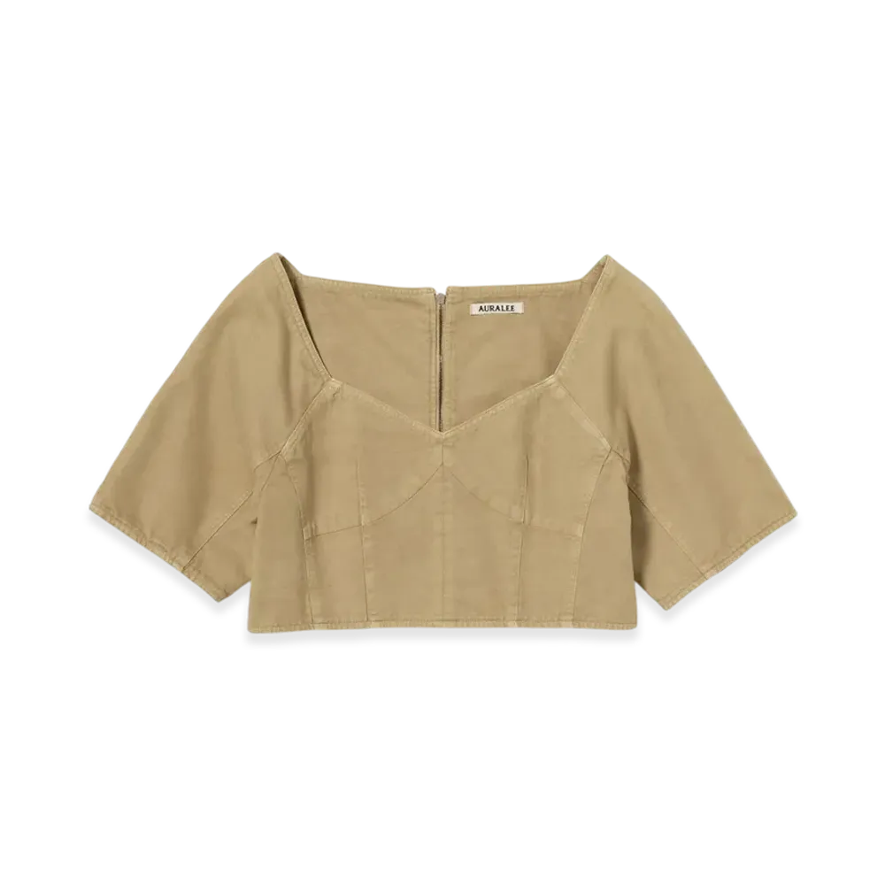 AURALEE Product Dyed Finx Gabardine P/O "Dyed Beige"