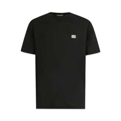 DOLCE&GABBANA Cotton T-Shirt With Tag "Black"