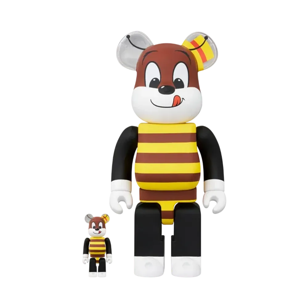 MEDICOM TOY "BEARBRICK" -Kellogg's- HONEY 100% & 400%
