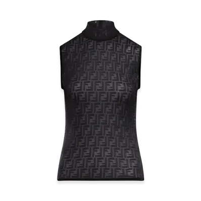FENDI Women's FF Lace Top "Black"