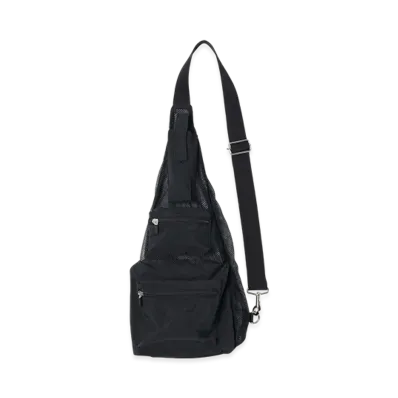 YOKE Nylon Mesh One-Shoulder Bag "Black"