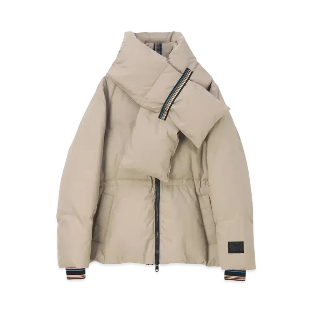 Paul Smith Women's Signature Stripe Down Coat "Beige"