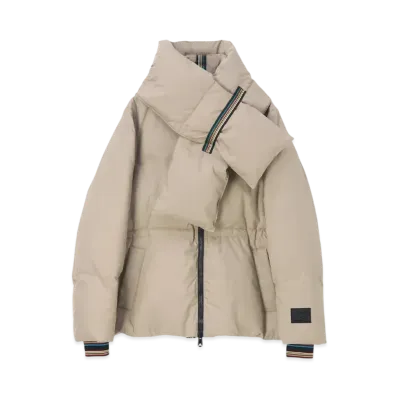 Paul Smith Women's Signature Stripe Down Coat "Beige"