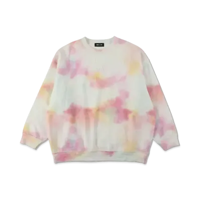 WIND AND SEA SEA (Pattern) Back Pile Crew Neck "Tie-Dye(Orange)"