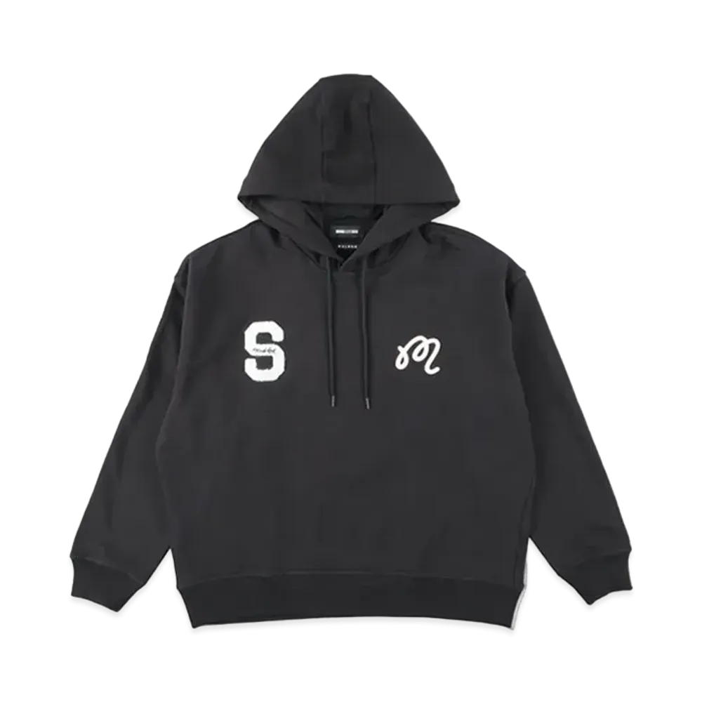 WIND AND SEA x Malbon Golf Hoodie "Black"