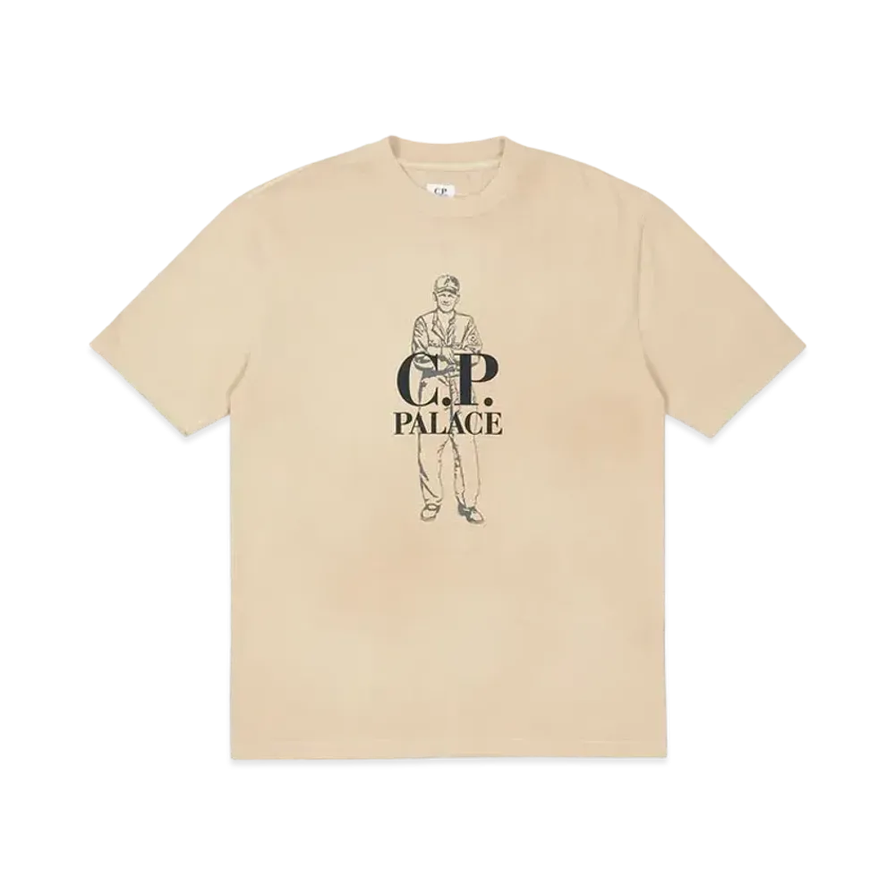 PALACE C.P. COMPANY Logo T-Shirt "Stone"