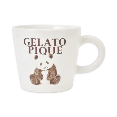 GELATO PIQUE Panda Pattern Mug "Off White"