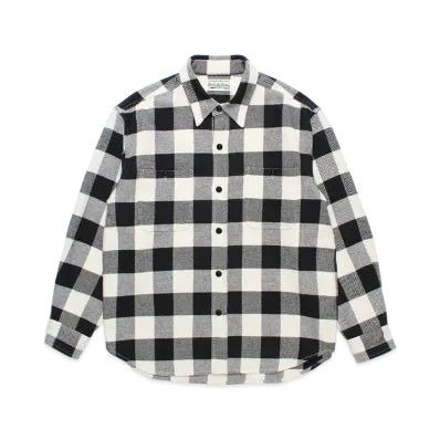 WACKO MARIA Check Flannel Shirt "White"