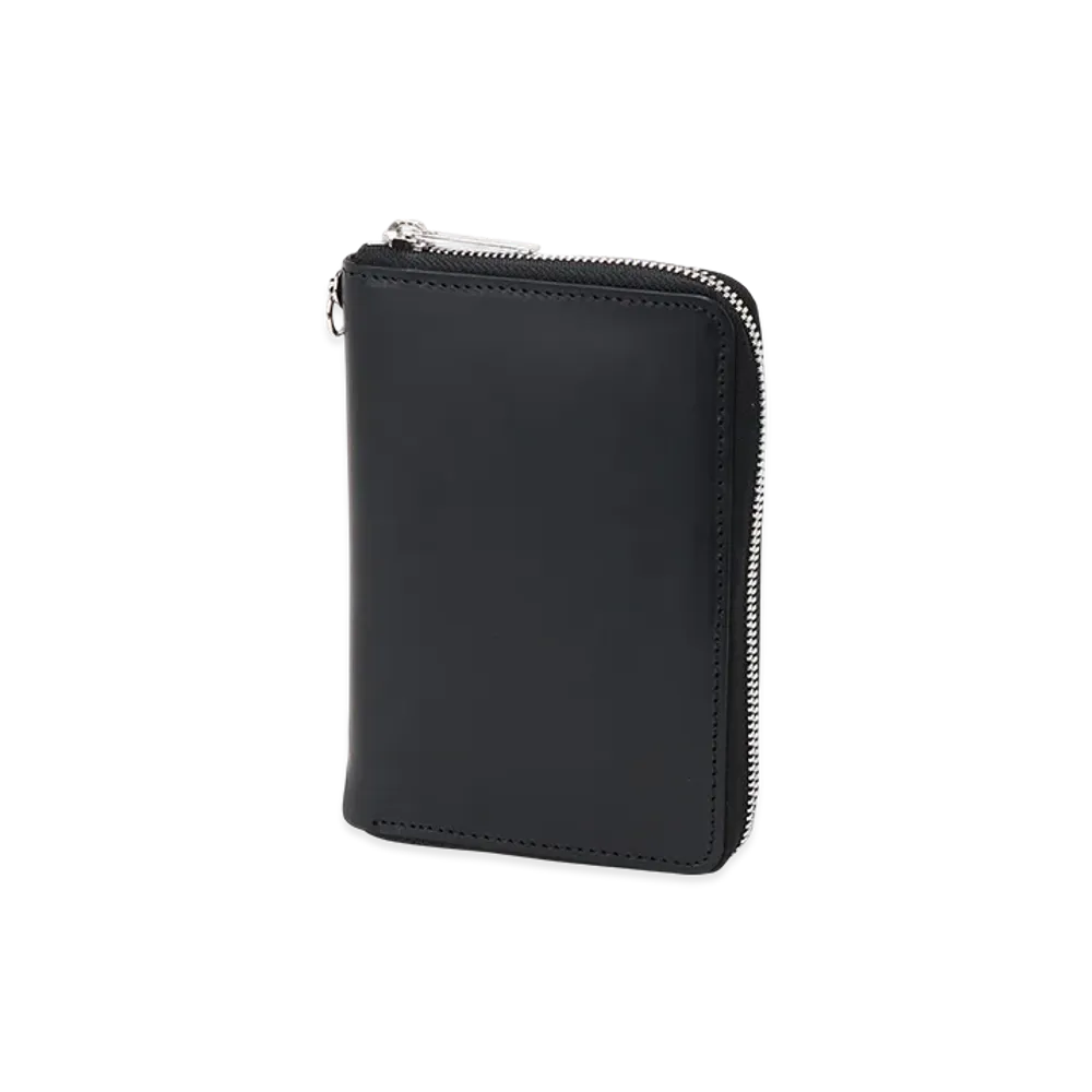 Yohji Yamamoto POUR HOMME Cow Leather Zipper Wallet S "Black"