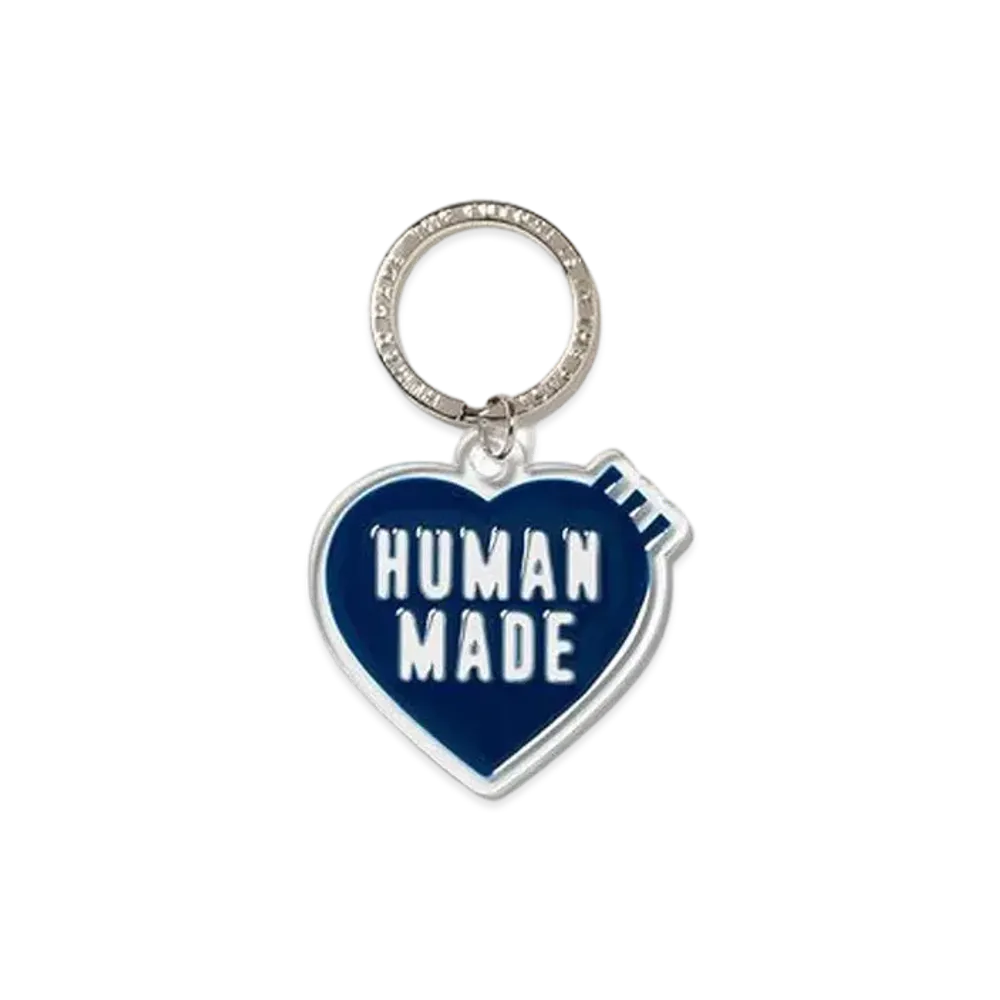 HUMAN MADE Heart Keyring "Navy"