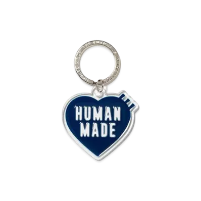 HUMAN MADE Heart Keyring "Navy"