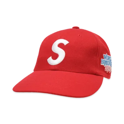 Supreme World Famous S Logo 6-Panel (25SS) "Red"