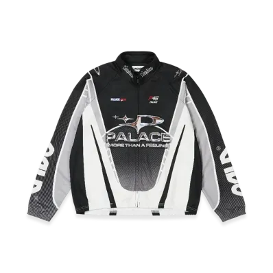 PALACE More Than A Cycling Zip Jacket "Black Silver"