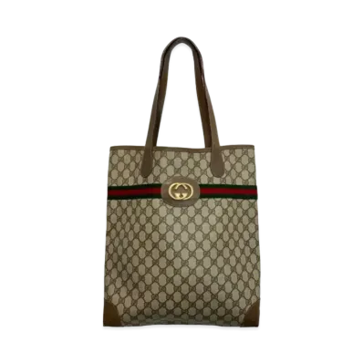 GUCCI Tote Bag Old Gucci GG Plus Sherry "Brown"