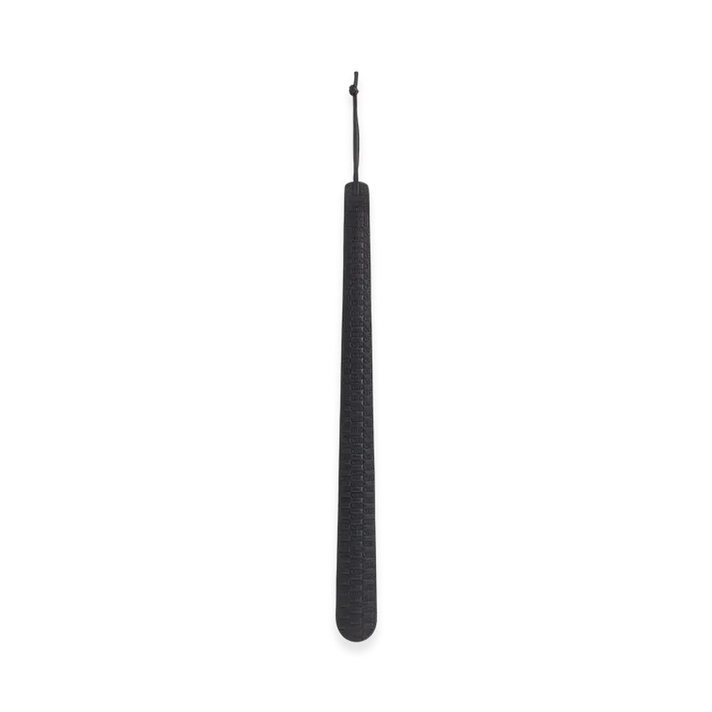 Kithmas Monogram Debossed Leather Shoe Horn "Black"