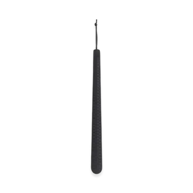 Kithmas Monogram Debossed Leather Shoe Horn "Black"