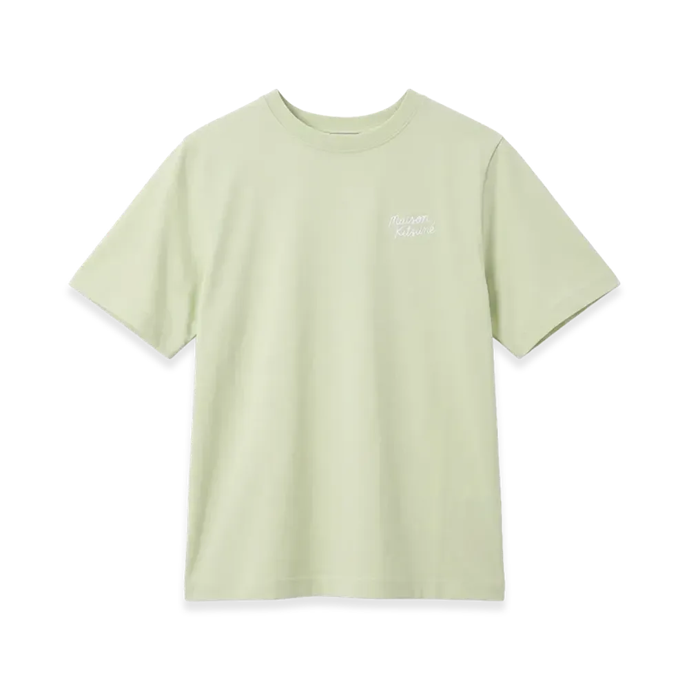 Maison Kitsune Women's Handwriting T-Shirt "Aloe Green"