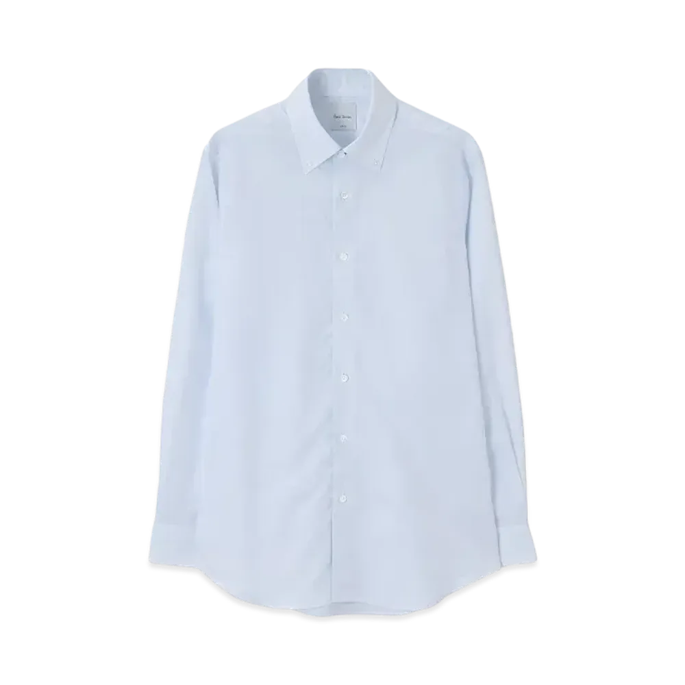 Paul Smith Blend-Texture Button-Down Dress Shirt "LightBlue"