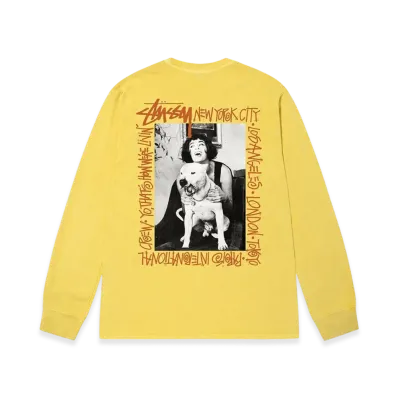 Stussy How We're Livin' Pigment Dyed LS Tee "Butter"