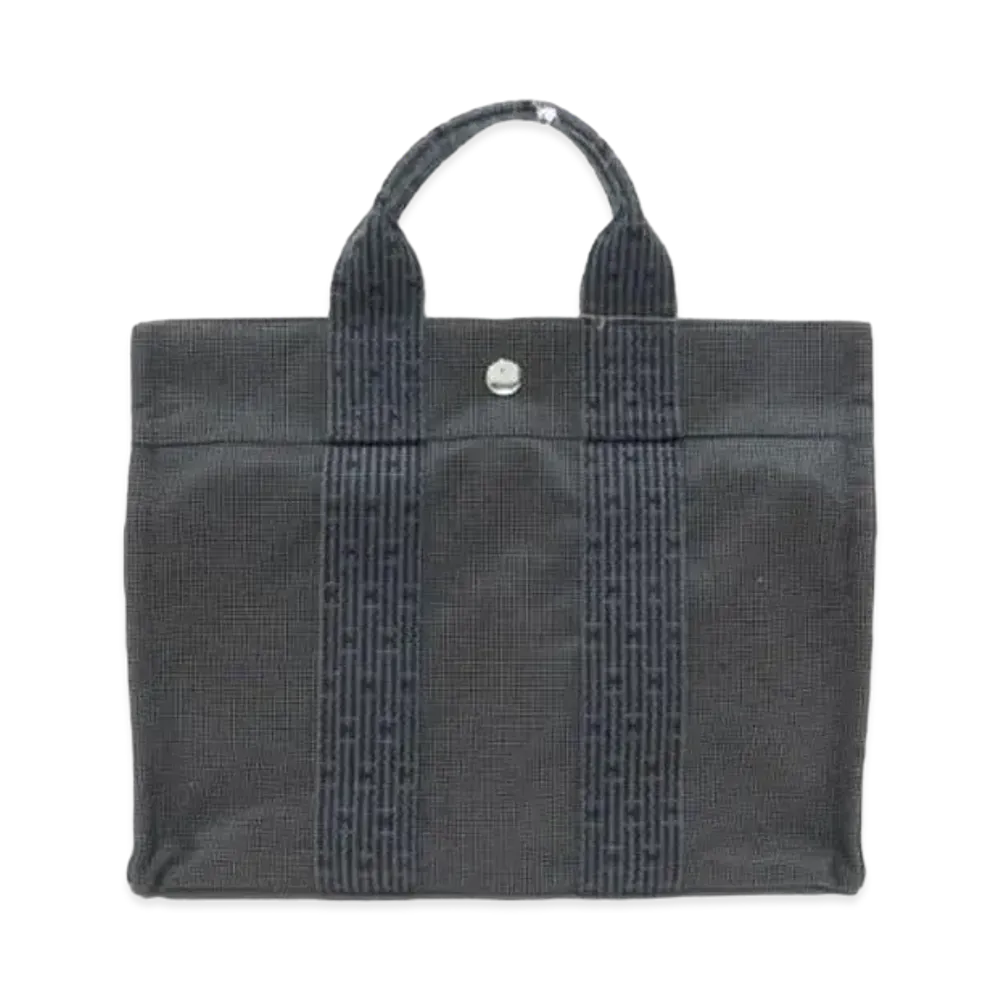 Hermes Her Line PM Canvas Tote Bag "Gray"
