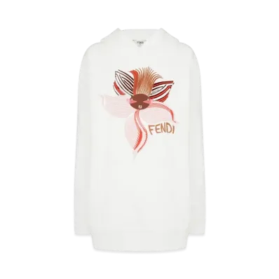 FENDI Women's Jersey Sweatshirts Lunar New Year "White"